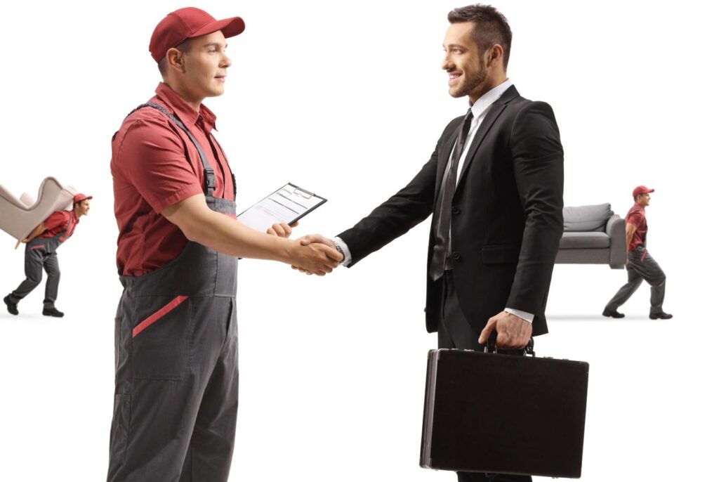Removalist offering service to customer