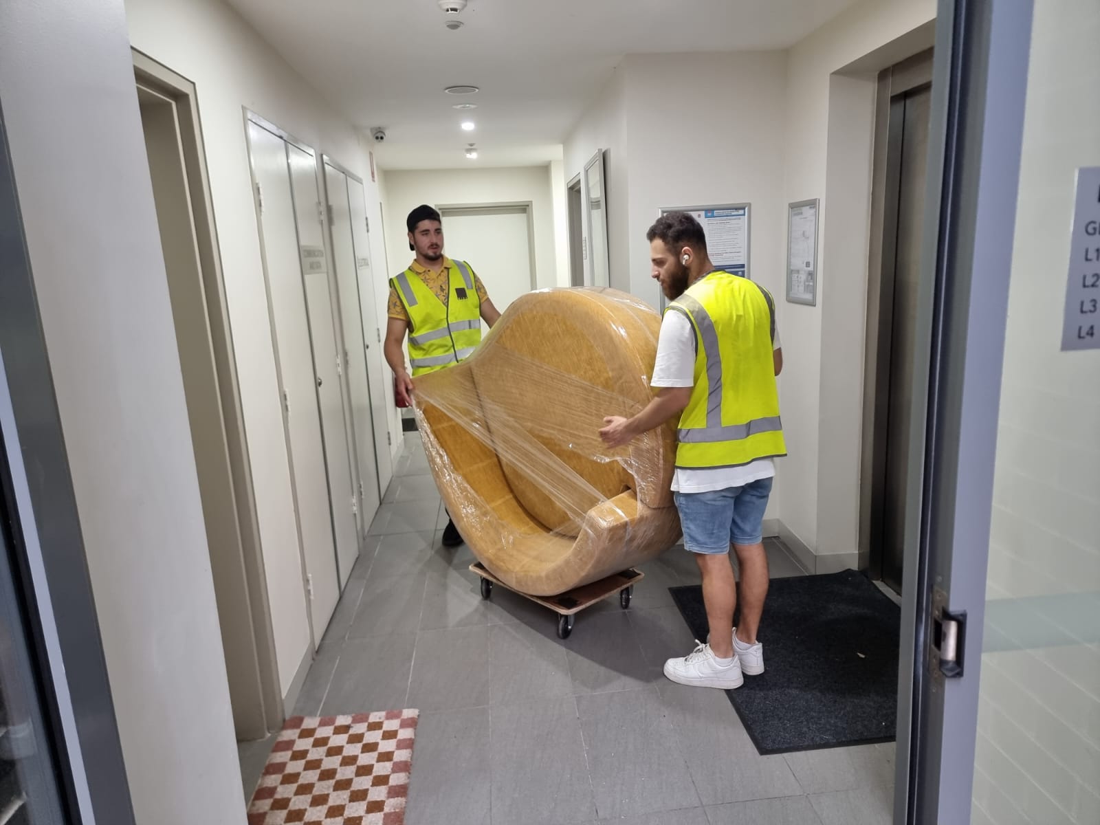 Removalist moving furniture